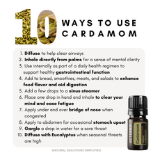 Laden Sie das Bild in den Galerie-Viewer, dōTERRA Ätherisches Kardamomöl - 5ml
