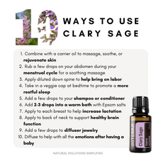 Cargar imagen en el visor de la galería, Aceite esencial dōTERRA Clary Sage - 15ml